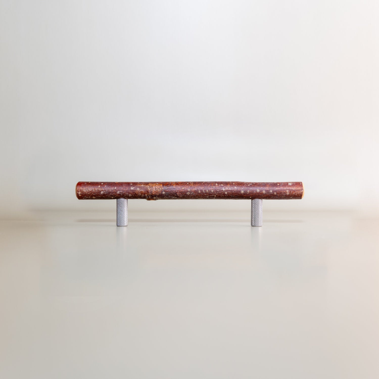 Pull Bar Handle 160 • Hazel & Stainless Steel • Knurled