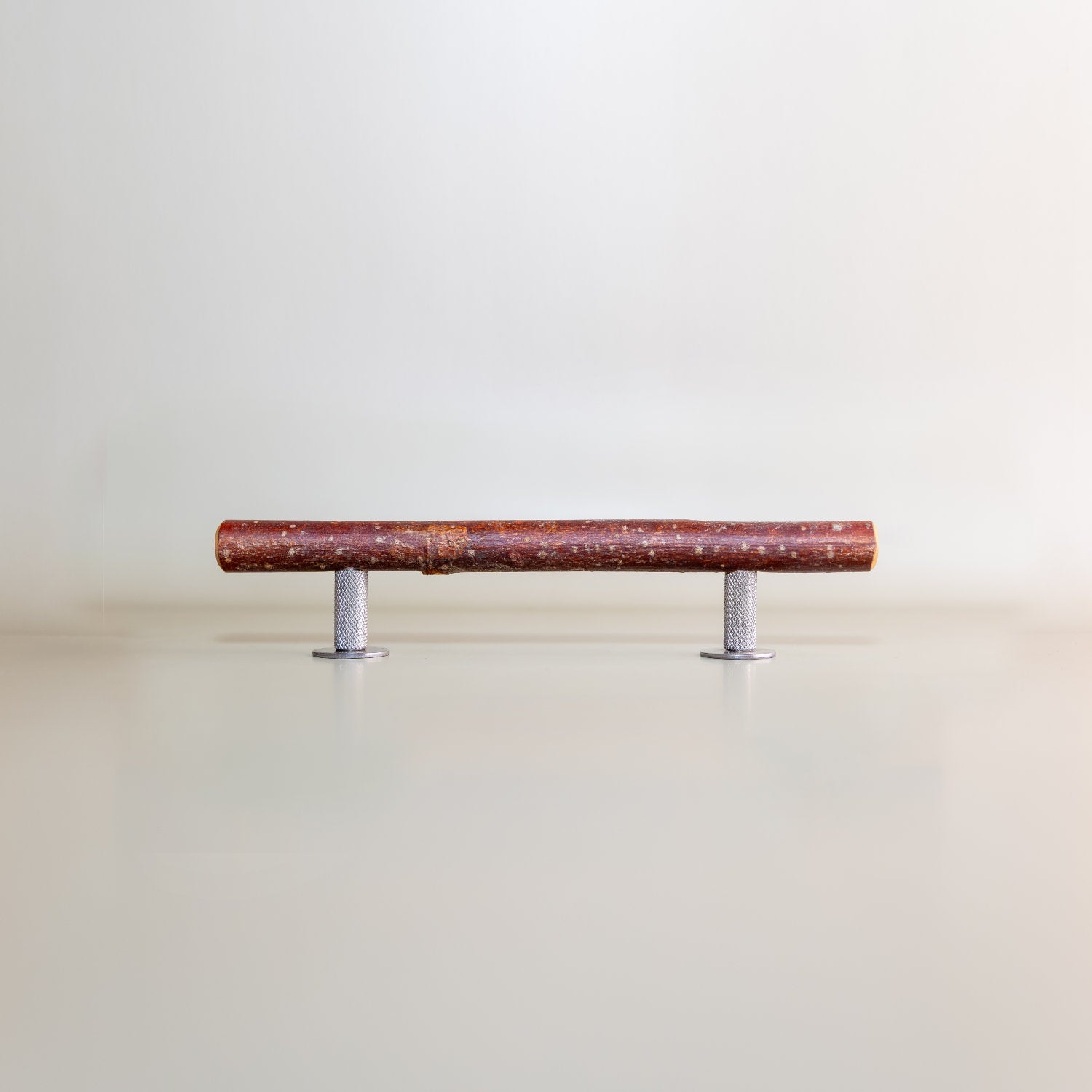 Pull Bar Handle 160 • Hazel & Stainless Steel • Knurled