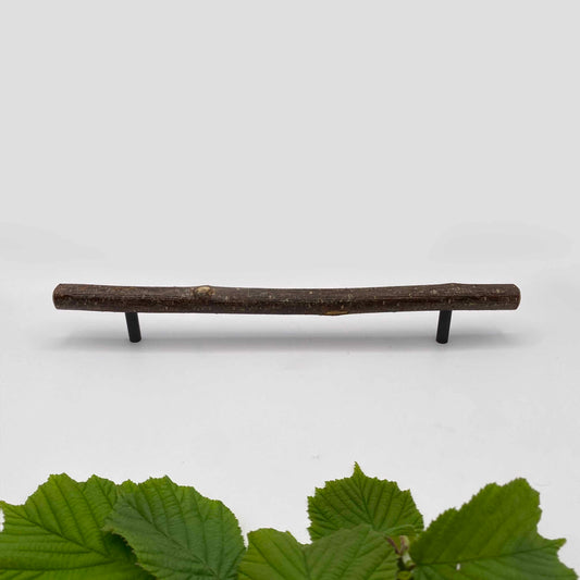 Pull Bar Handle 230 • Hazel & Blackened Brass • Knurled