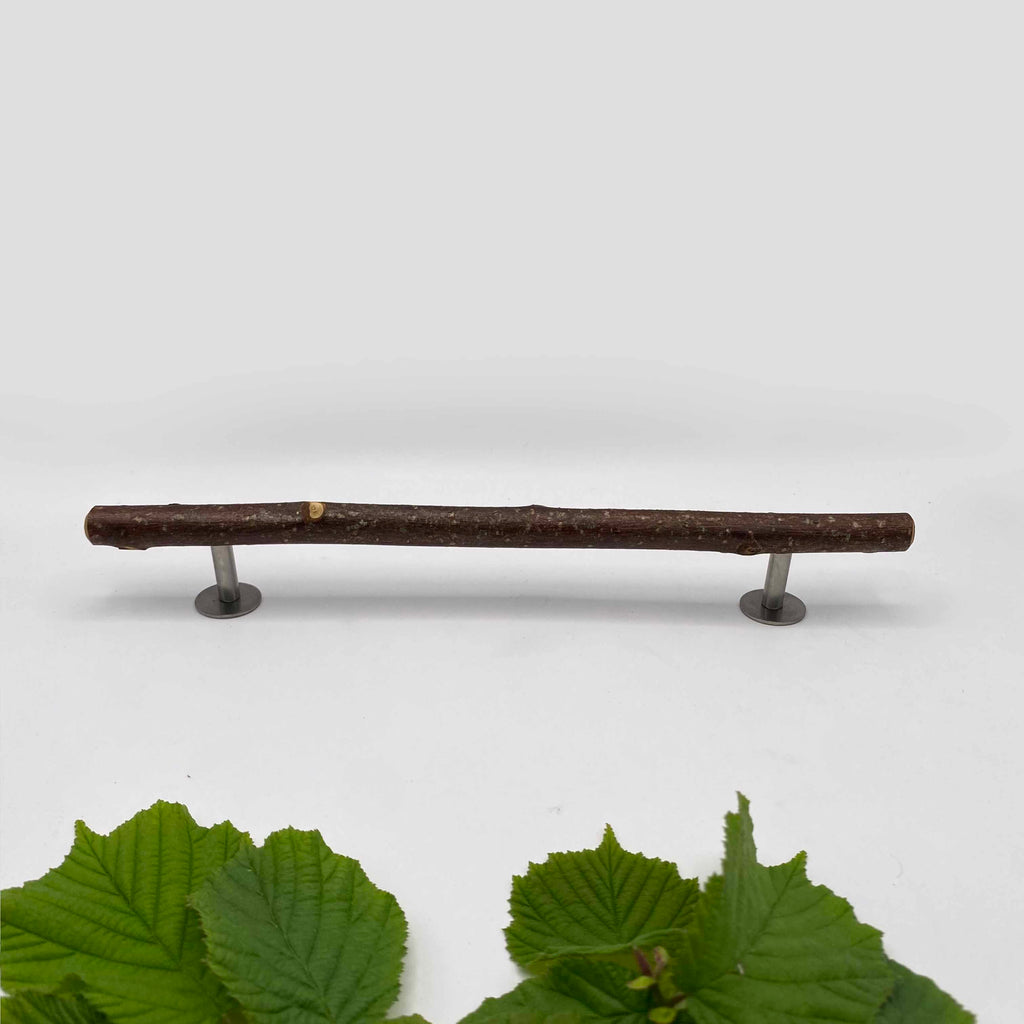 Pull Bar Handle 230 • Hazel & Stainless Steel • Smooth • 6mm