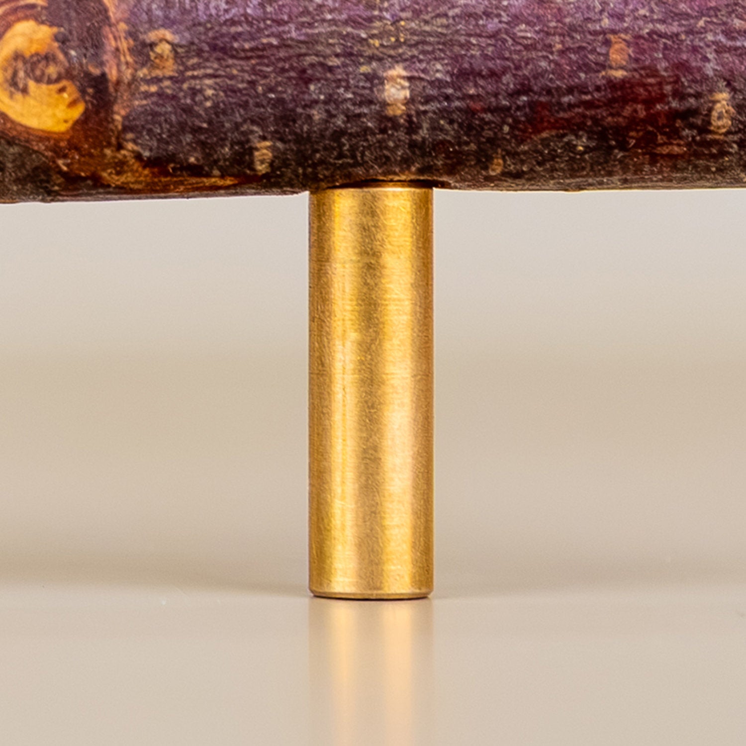 Pull Bar Handle 160 • Hazel & Uncoated Brass • Smooth